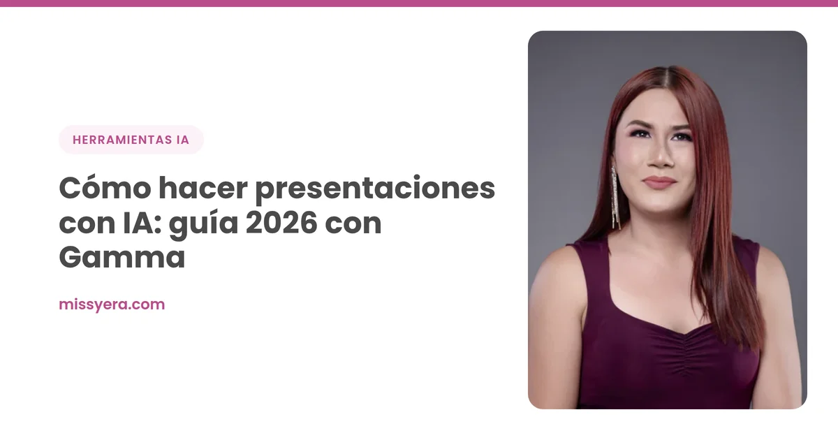 Cómo hacer presentaciones con IA: guía 2026 con Gamma