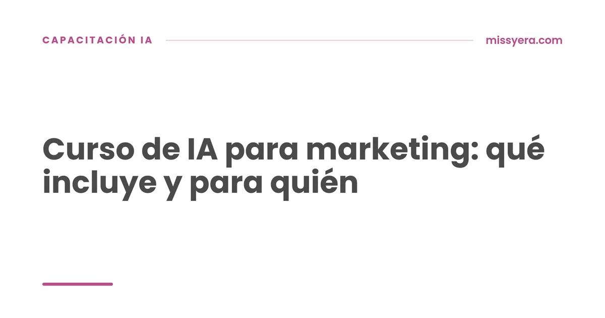 Curso de IA para marketing