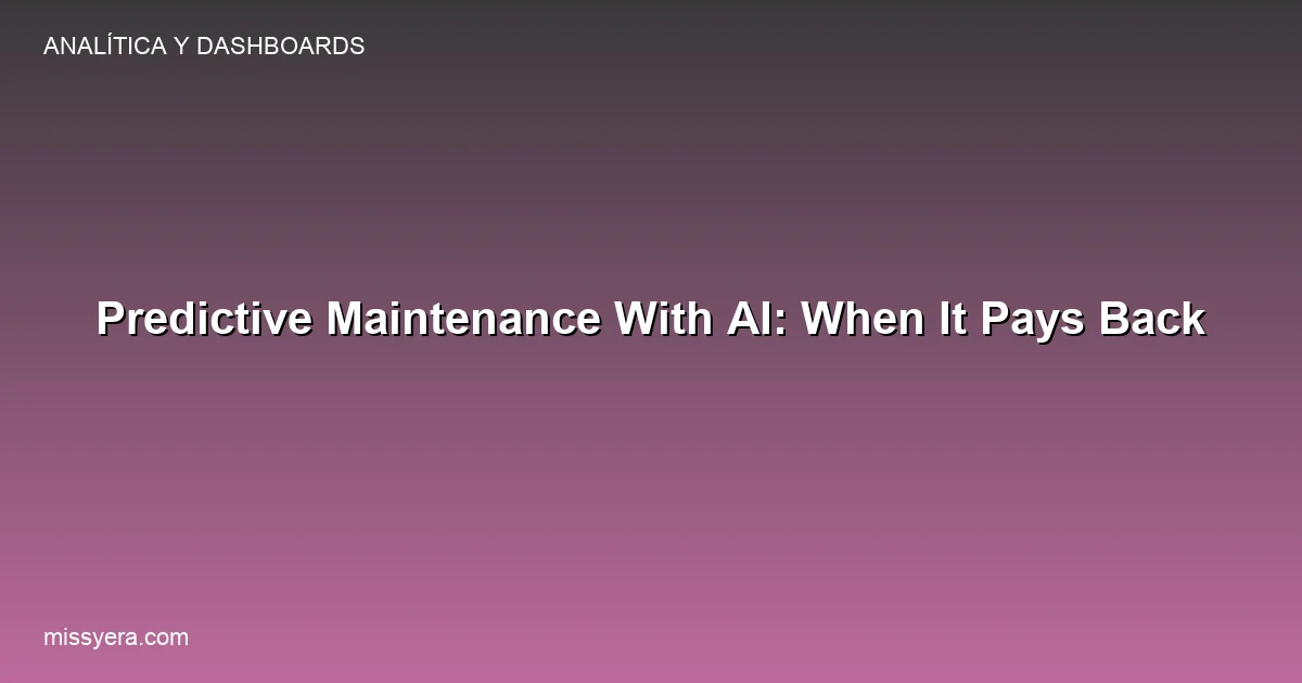 Predictive maintenance with AI guide