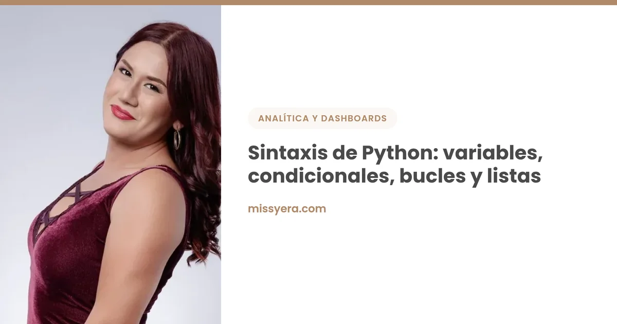 Sintaxis de Python desde cero con ejemplos