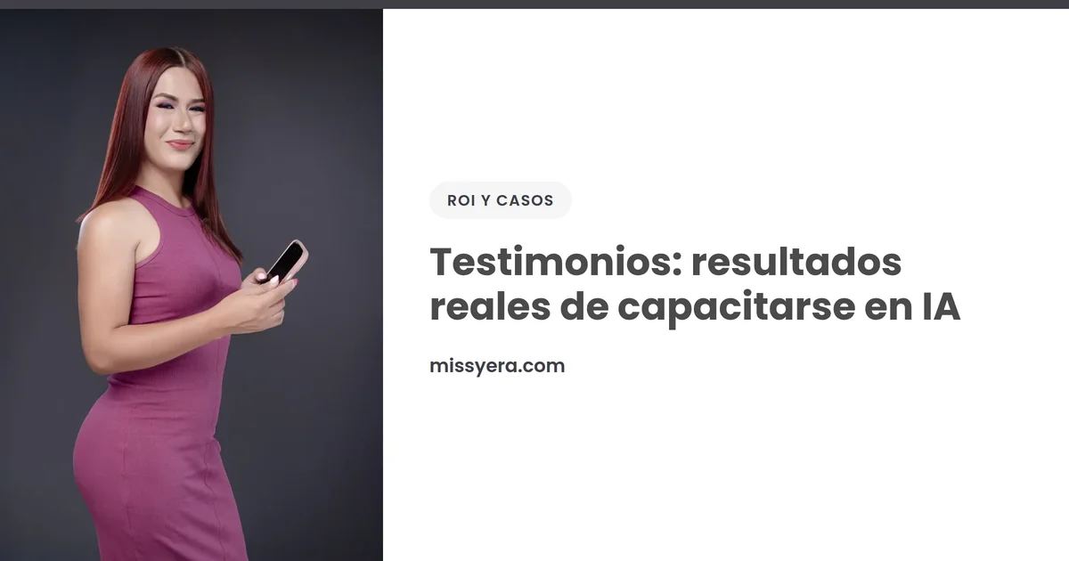 Testimonios: resultados reales de capacitarse en IA