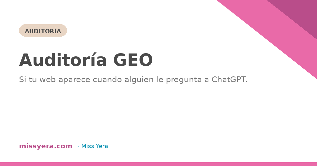 ¿Tu web aparece en ChatGPT?