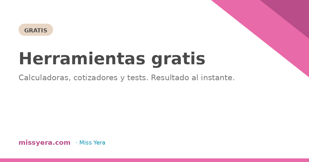 Herramientas gratis