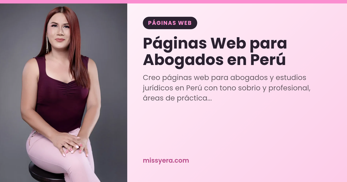 Páginas Web para Abogados en Perú