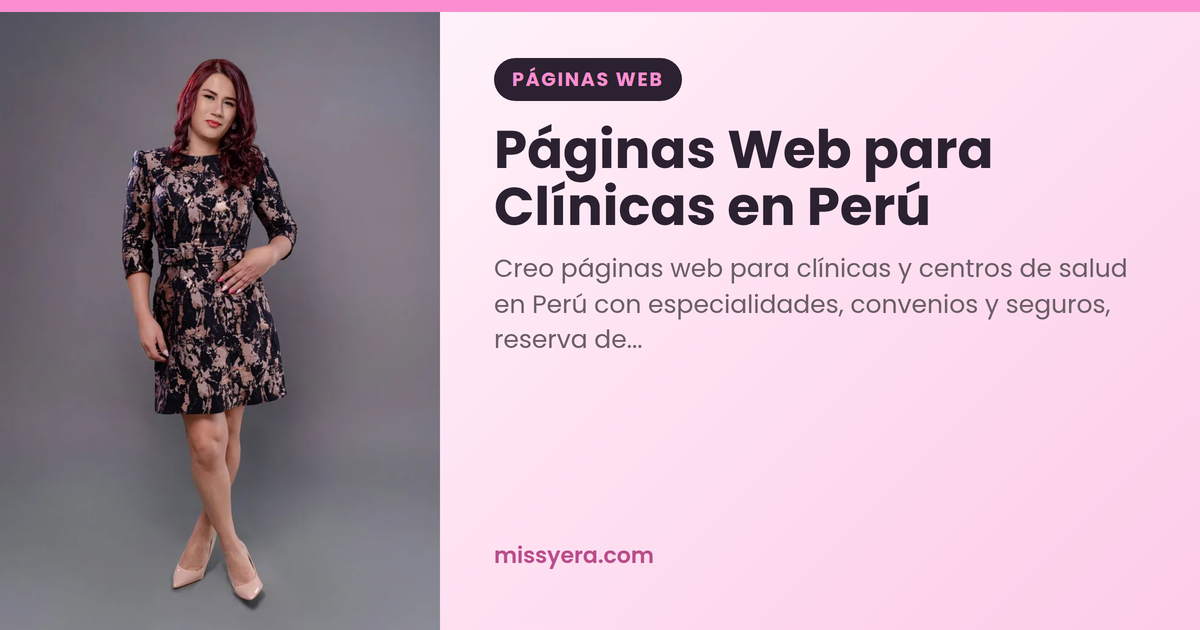 Páginas Web para Clínicas en Perú