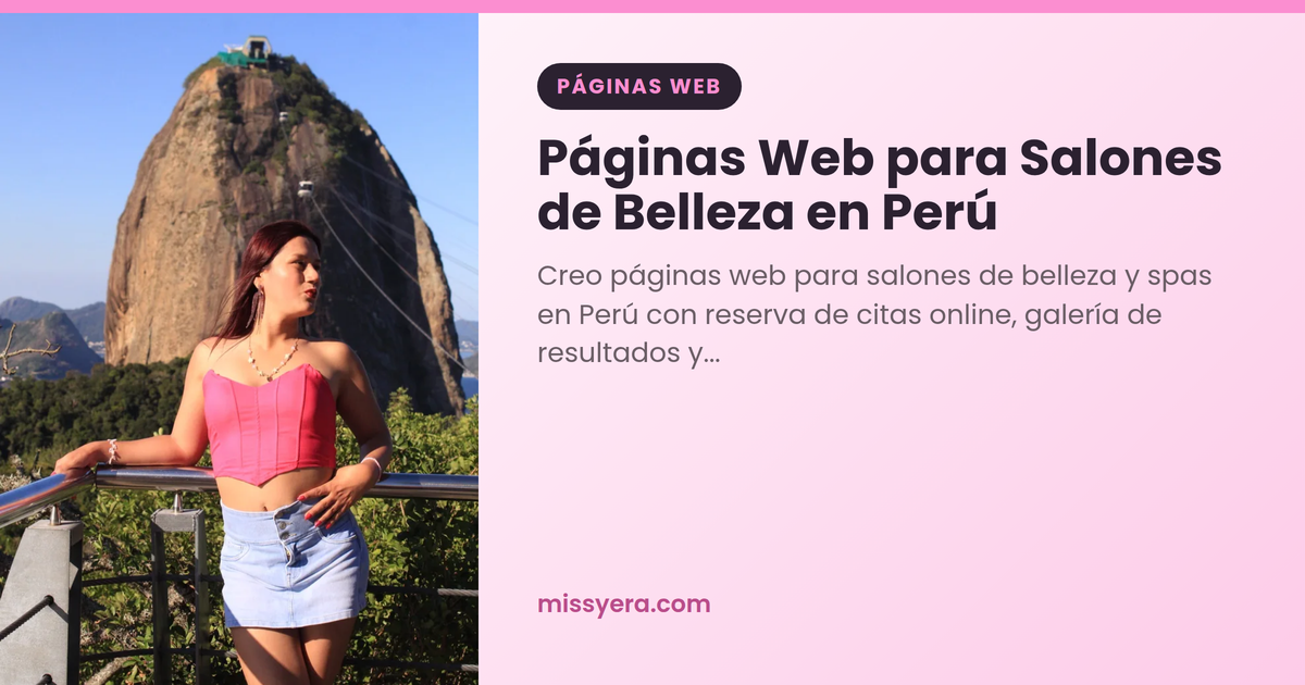 Páginas Web para Salones de Belleza en Perú